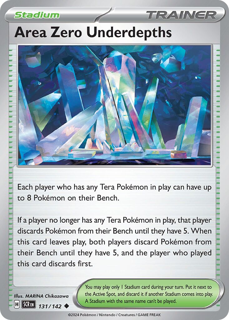 Area Zero Underdepths 131/142 — Stellar Crown (English Pokémon TCG card)