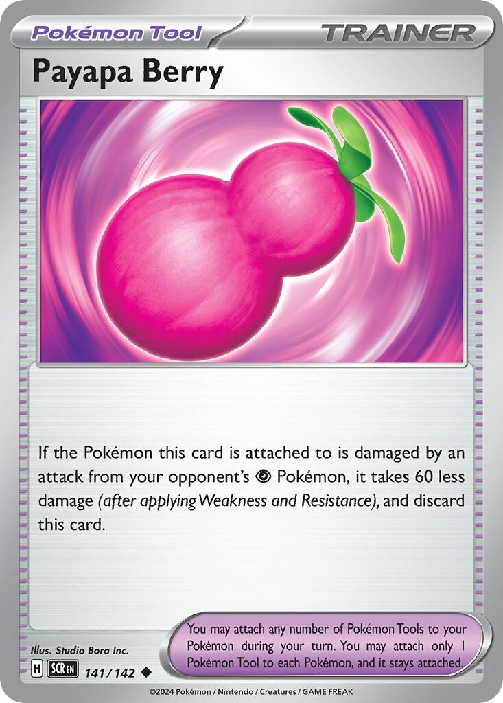 Payapa Berry 141/142 — Stellar Crown (English Pokémon TCG card)
