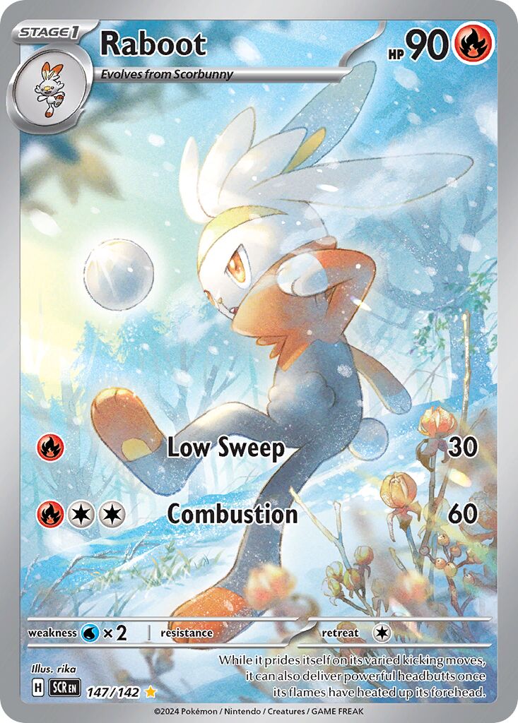 Raboot 147/142 — Stellar Crown (English Pokémon TCG card)