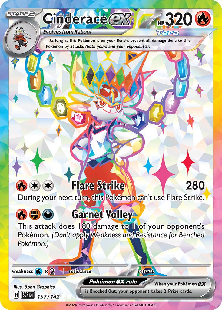 Cinderace ex 192 — Bimbingan Rasi (Indonesian Pokémon TCG card)