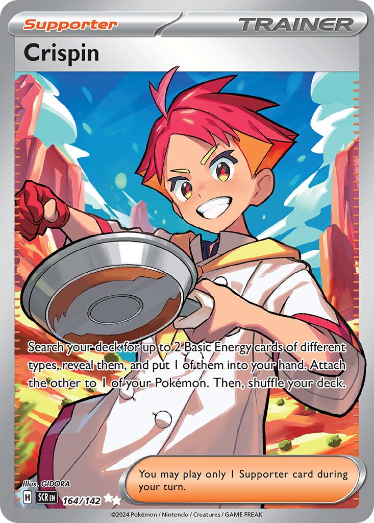Crispin 164/142 — Stellar Crown (English Pokémon TCG card)