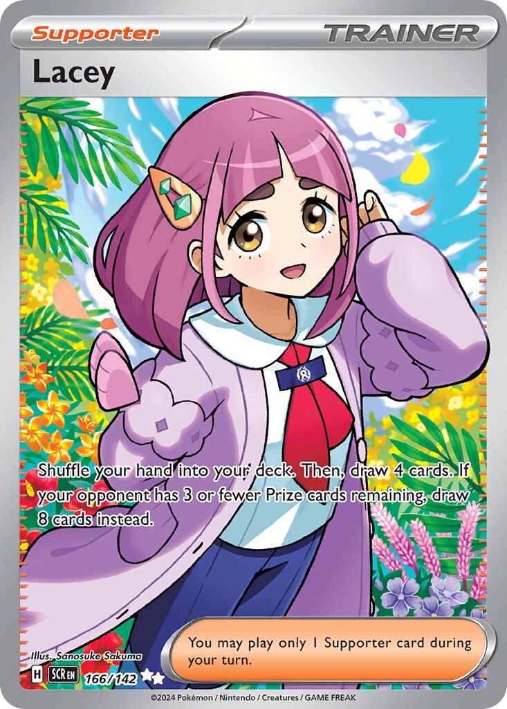 Lacey 166/142 — Stellar Crown (English Pokémon TCG card)