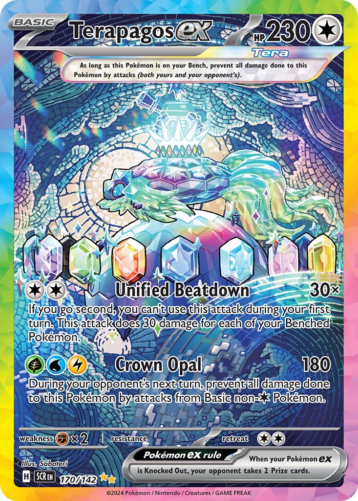 Terapagos ex 220 — Bimbingan Rasi (Indonesian Pokémon TCG card)