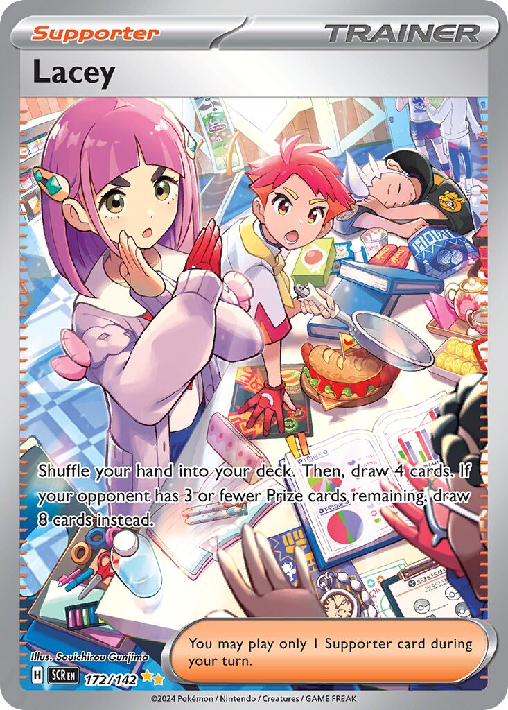 Lacey 172/142 — Stellar Crown (English Pokémon TCG card)