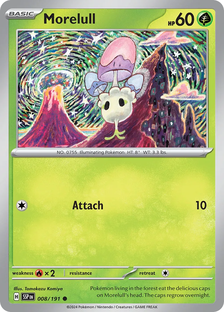Morelull 008/191 — Surging Sparks (English Pokémon TCG card)