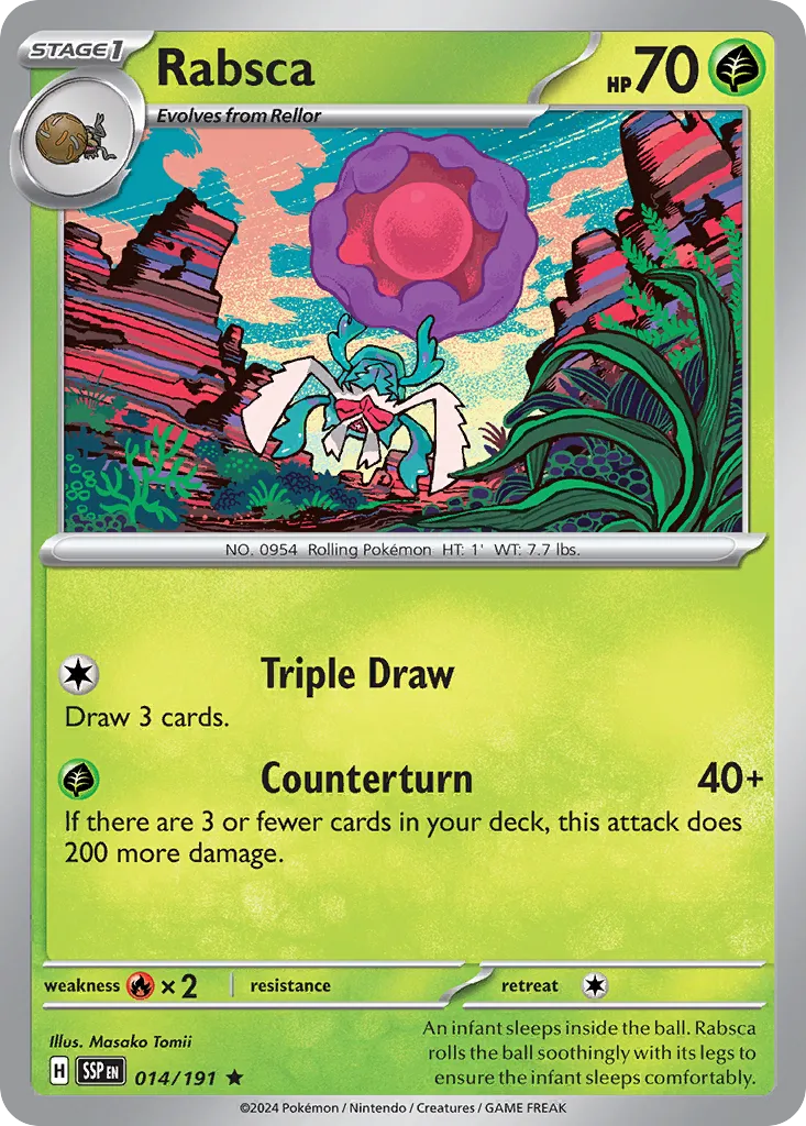 Rabsca 014/191 — Surging Sparks (English Pokémon TCG card)
