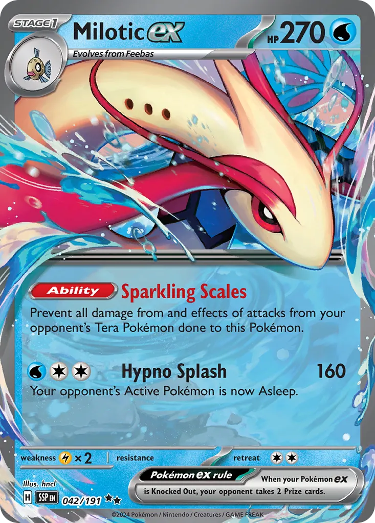 Milotic ex 042/191 — Surging Sparks (English Pokémon TCG card)