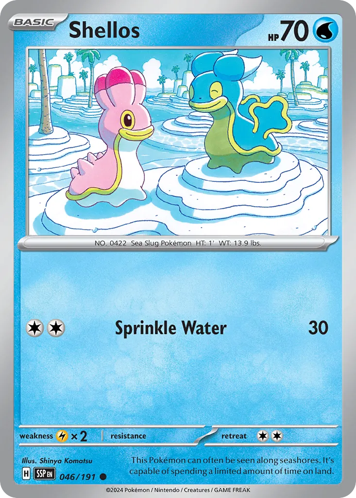 Shellos 046/191 — Surging Sparks (English Pokémon TCG card)