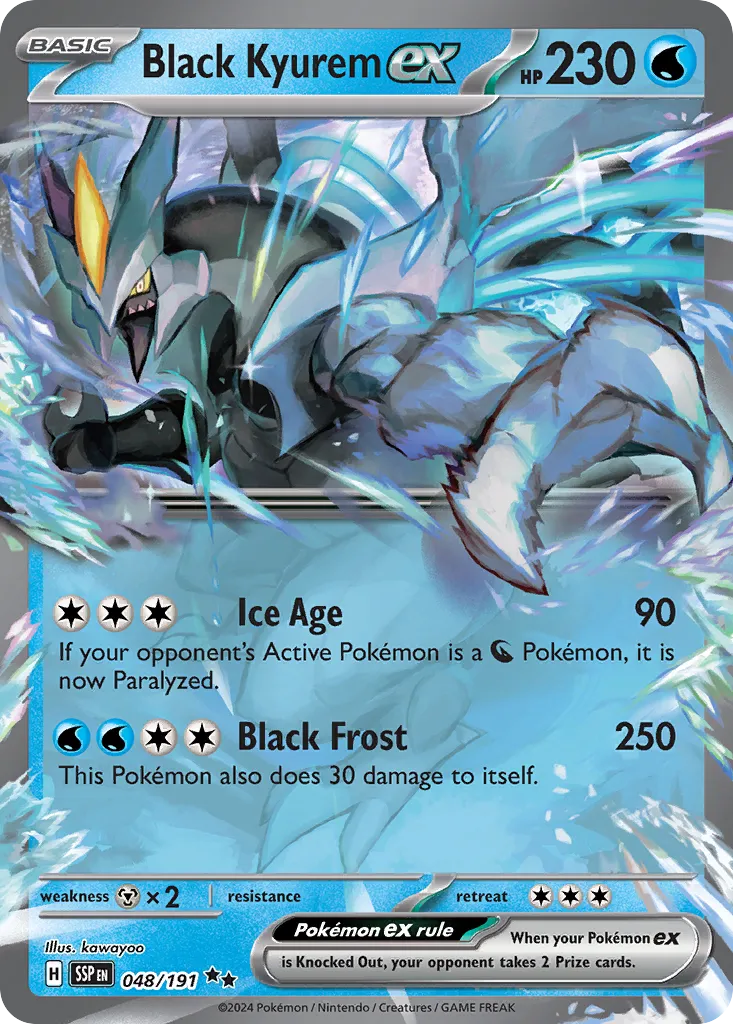 Black Kyurem ex 048/191 — Surging Sparks (English Pokémon TCG card)