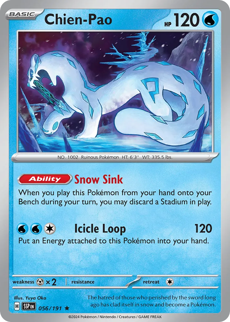Chien-Pao 056/191 — Surging Sparks (English Pokémon TCG card)
