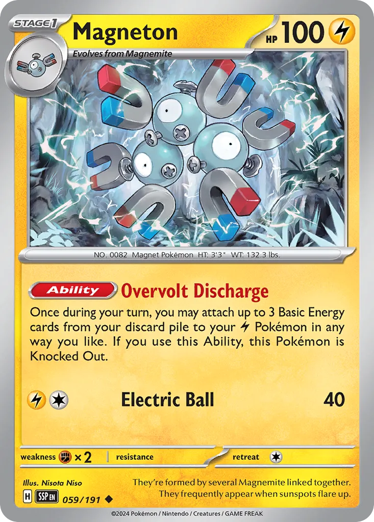 Magneton 059/191 — Surging Sparks (English Pokémon TCG card)