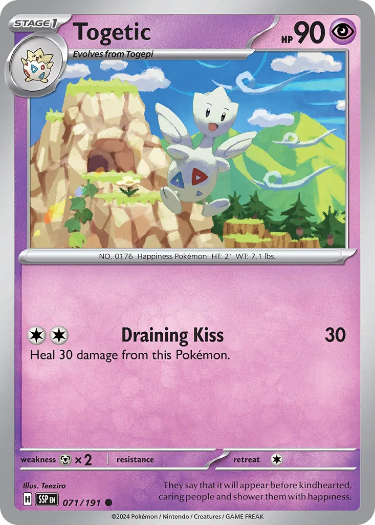 Togetic 071/191 — Surging Sparks (English Pokémon TCG card)