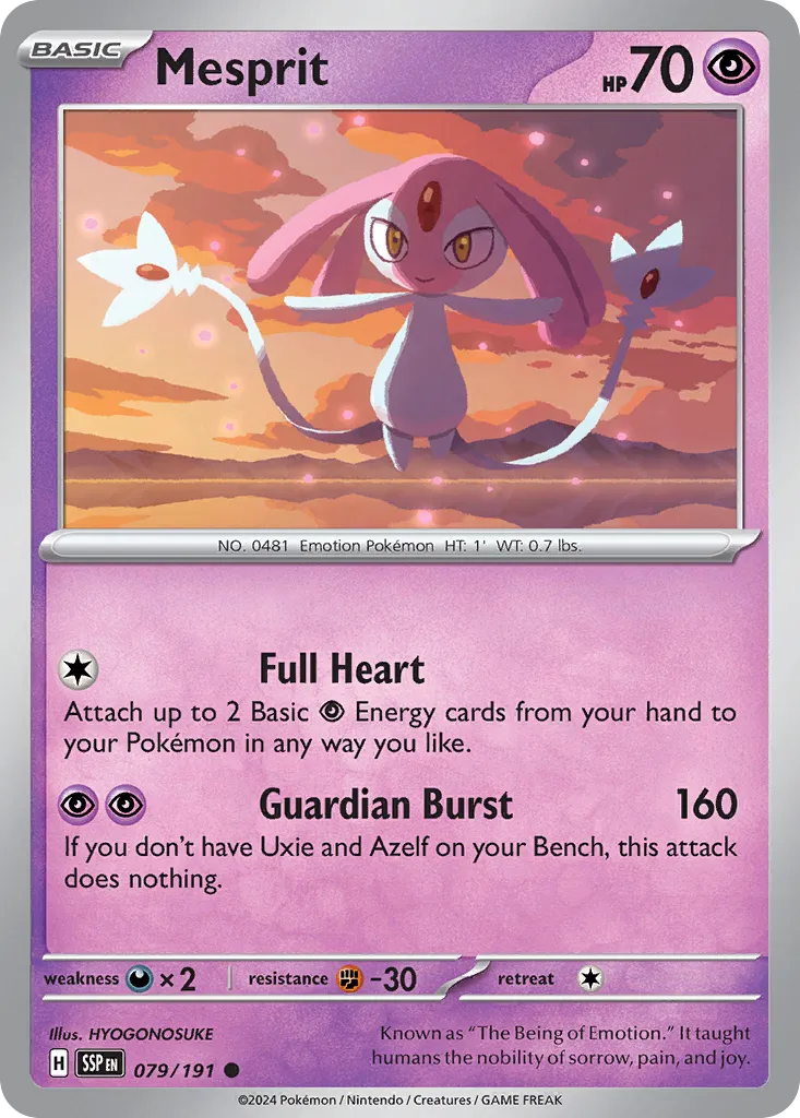 Mesprit 079/191 — Surging Sparks (English Pokémon TCG card)