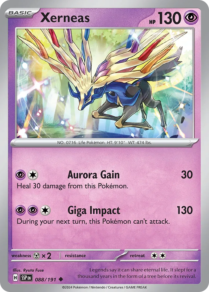 Xerneas 088/191 — Surging Sparks (English Pokémon TCG card)