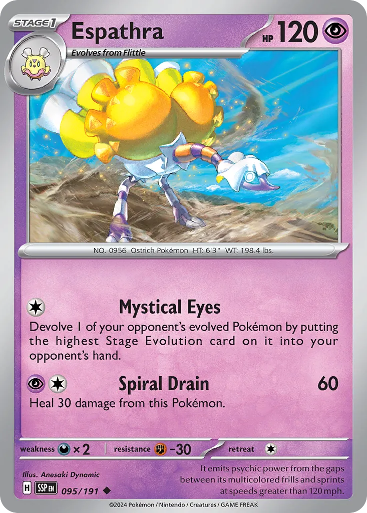 Espathra 095/191 — Surging Sparks (English Pokémon TCG card)