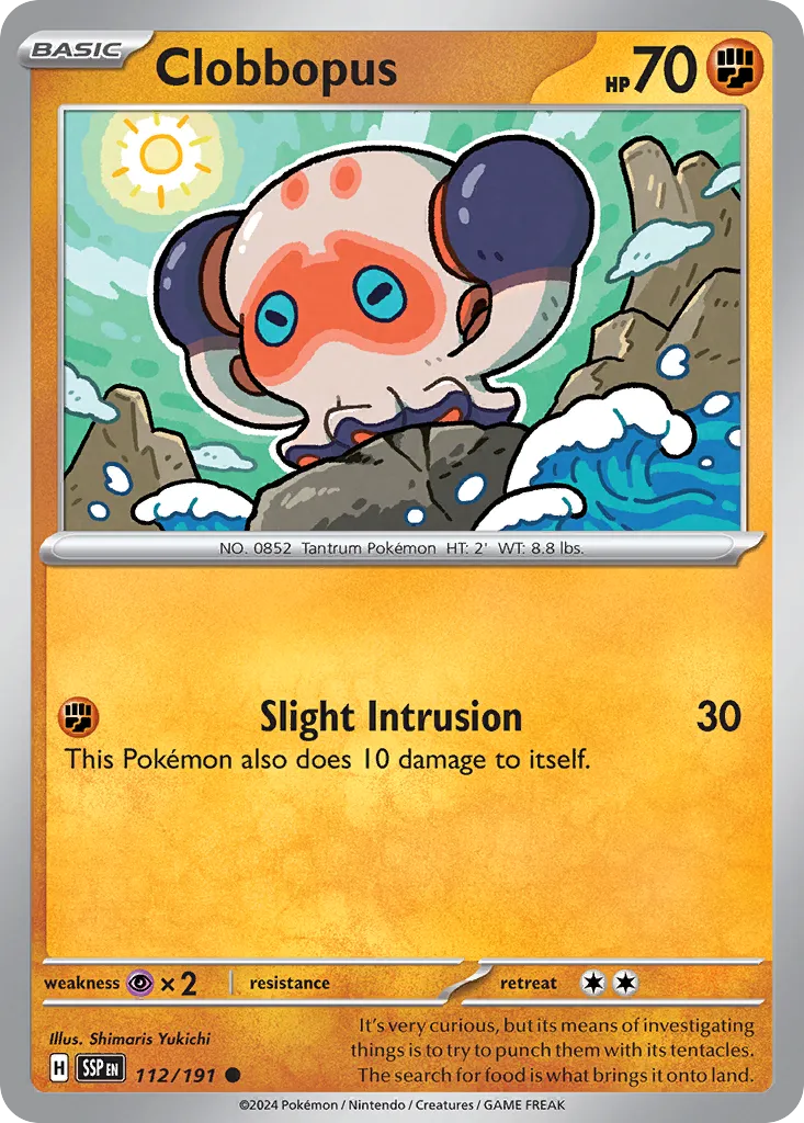Clobbopus 112/191 — Surging Sparks (English Pokémon TCG card)