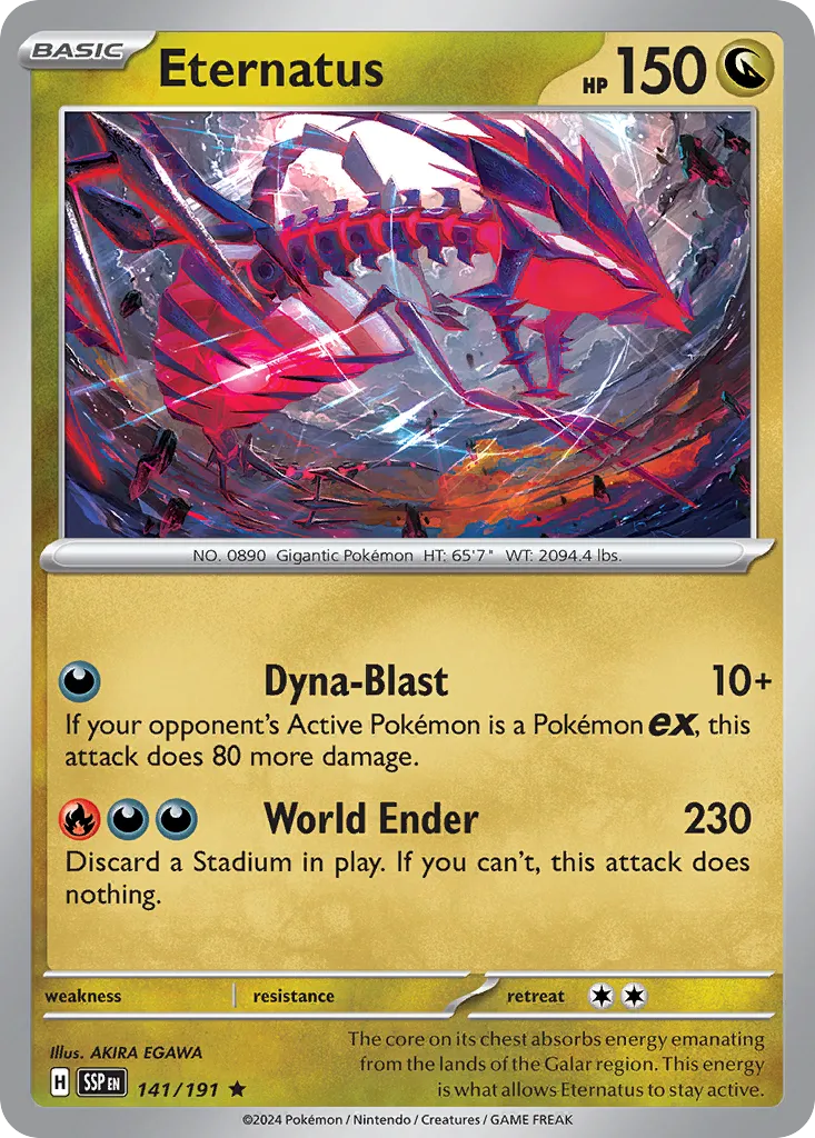 Eternatus 141/191 — Surging Sparks (English Pokémon TCG card)