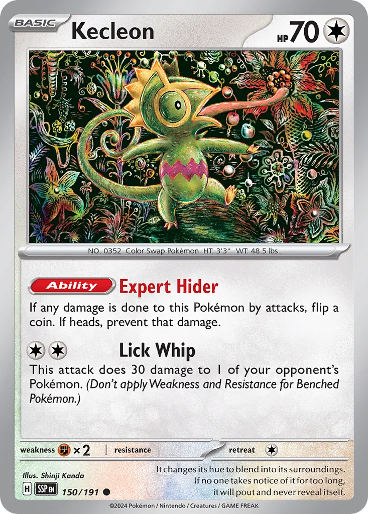 Kecleon 150/191 — Surging Sparks (English Pokémon TCG card)
