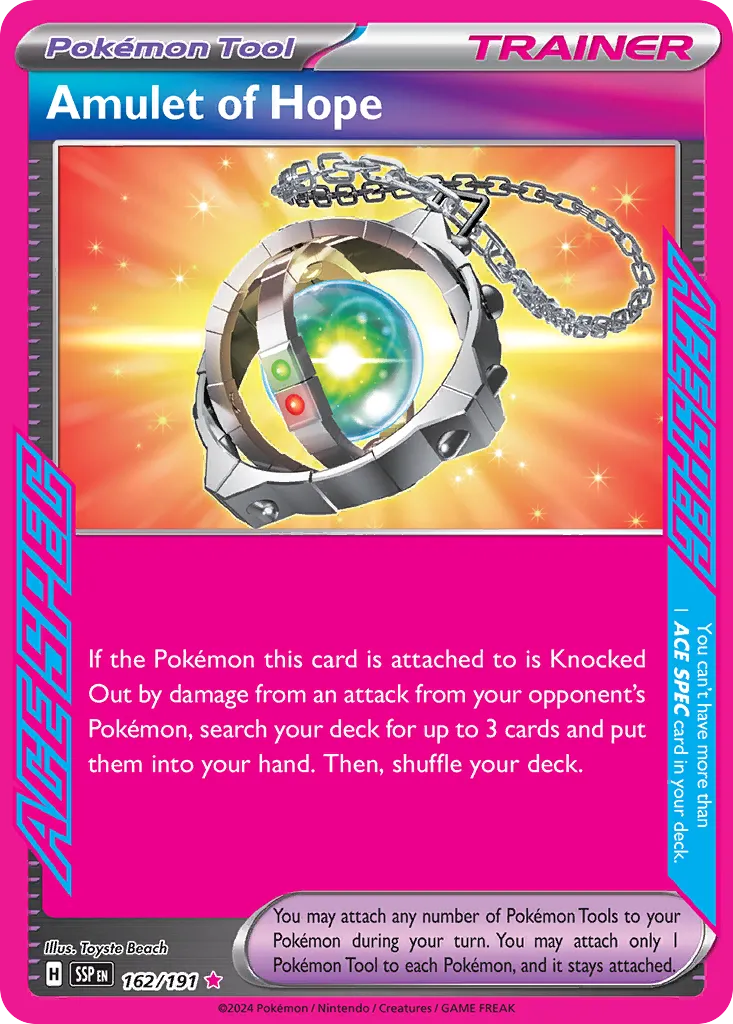 Amulet of Hope 162/191 — Surging Sparks (English Pokémon TCG card)