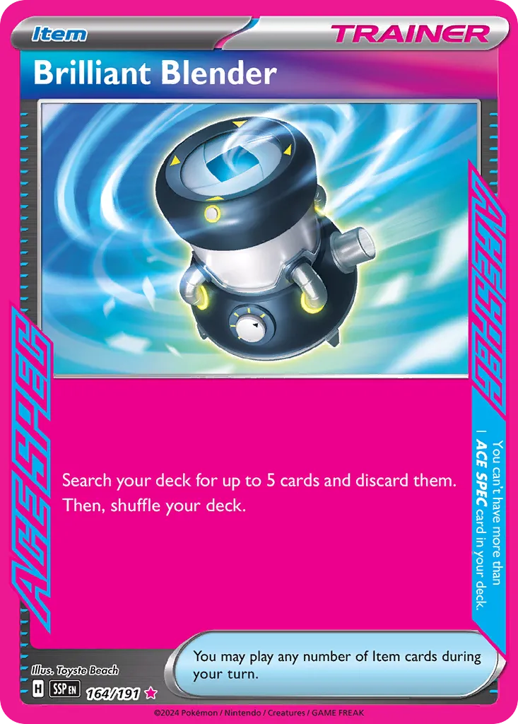 Brilliant Blender 164/191 — Surging Sparks (English Pokémon TCG card)