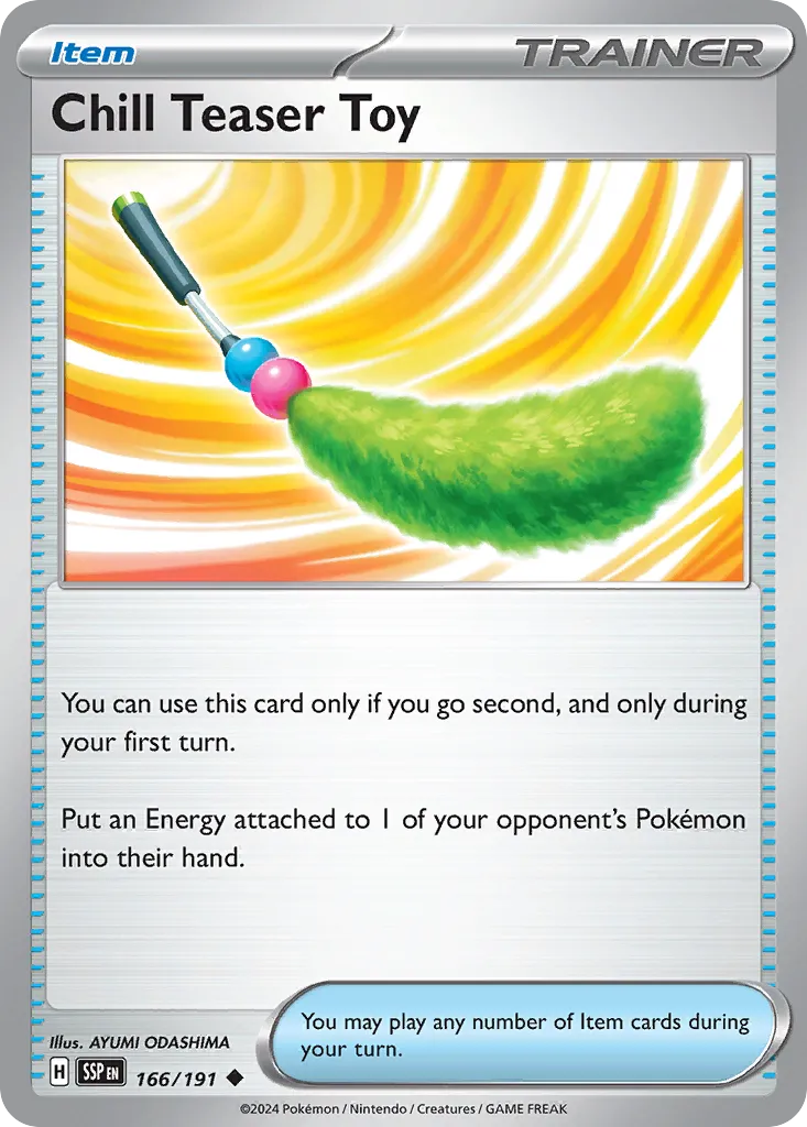 Chill Teaser Toy 166/191 — Surging Sparks (English Pokémon TCG card)
