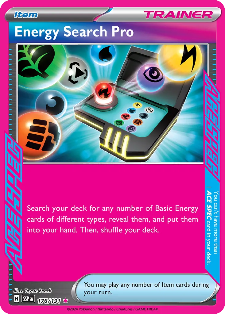 Energy Search Pro 176/191 — Surging Sparks (English Pokémon TCG card)