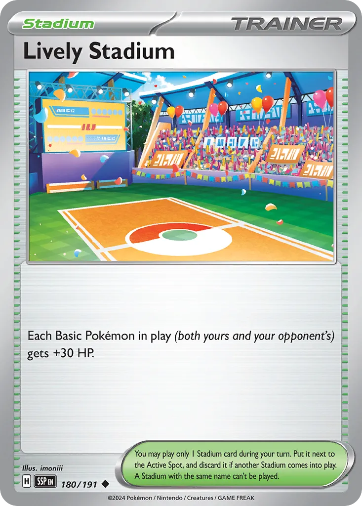 Lively Stadium 180/191 — Surging Sparks (English Pokémon TCG card)