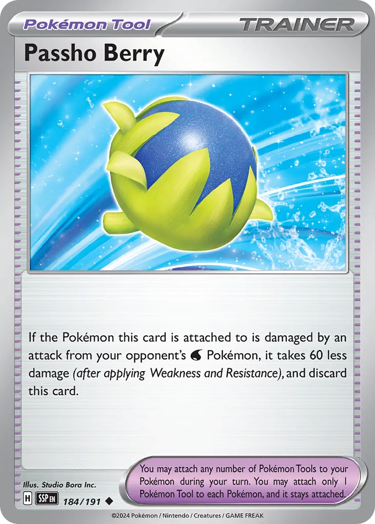 Passho Berry 184/191 — Surging Sparks (English Pokémon TCG card)