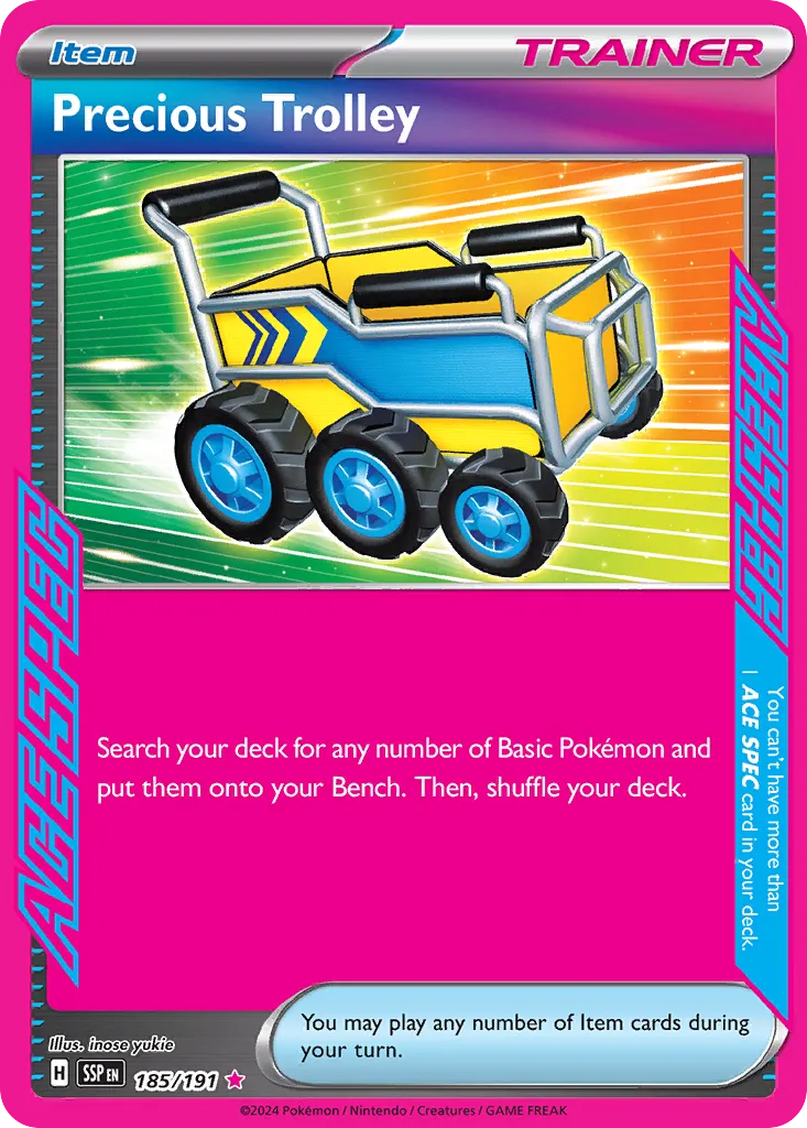 Precious Trolley 185/191 — Surging Sparks (English Pokémon TCG card)