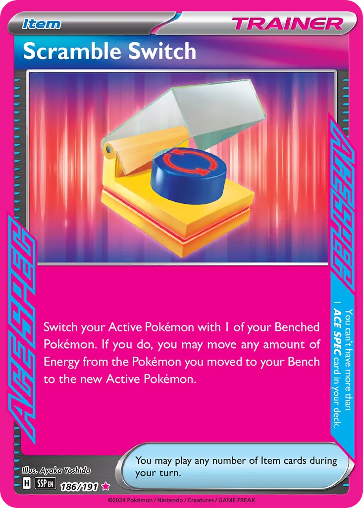 Scramble Switch 186/191 — Surging Sparks (English Pokémon TCG card)
