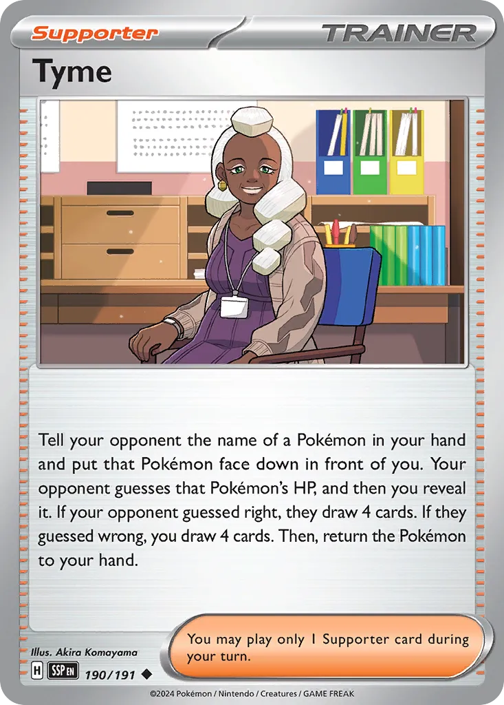 Tyme 190/191 — Surging Sparks (English Pokémon TCG card)