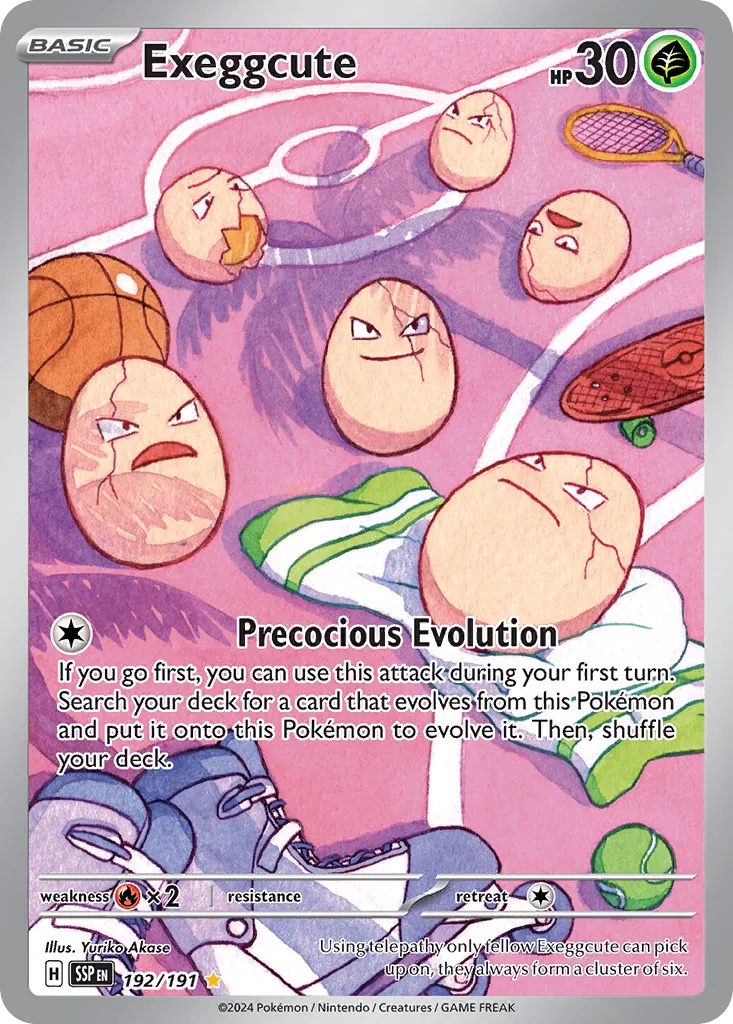 Exeggcute 192/191 — Surging Sparks (English Pokémon TCG card)