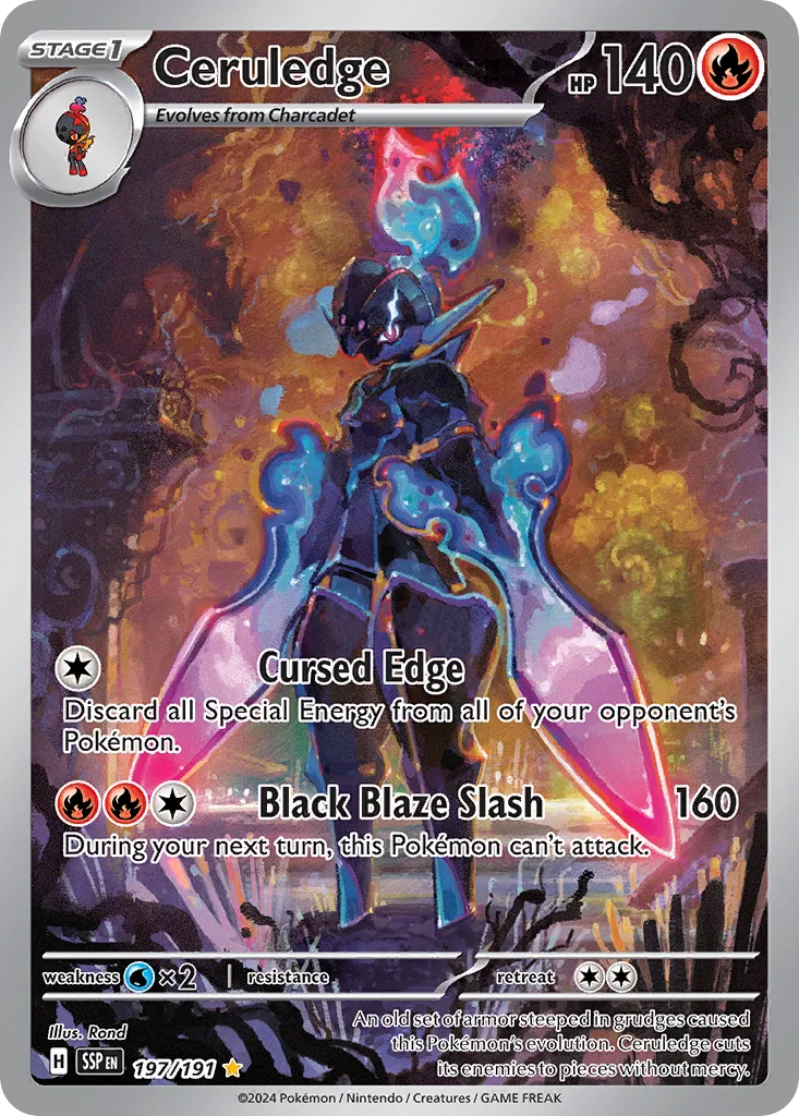 Ceruledge 197/191 — Surging Sparks (English Pokémon TCG card)