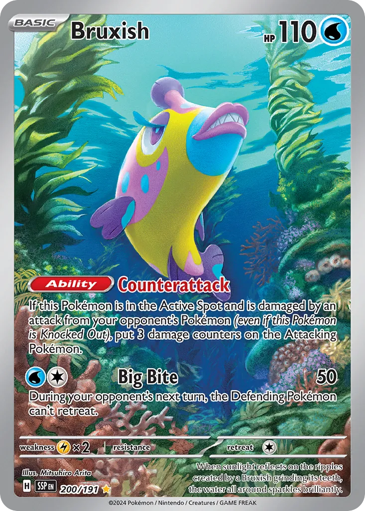 Bruxish 200/191 — Surging Sparks (English Pokémon TCG card)