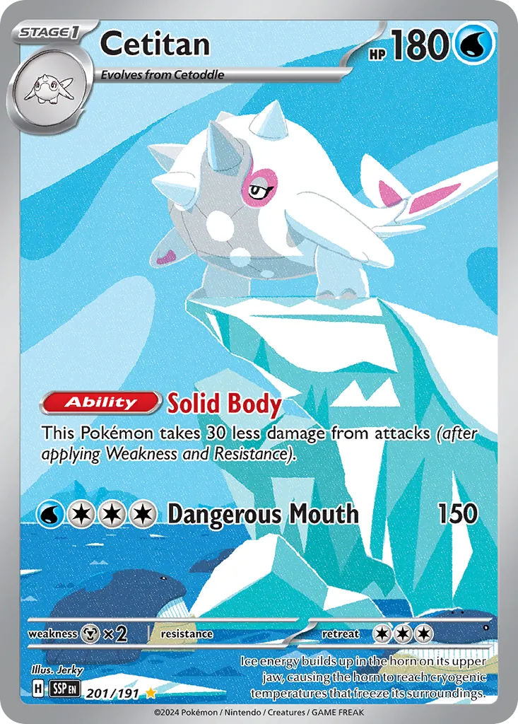 Cetitan 201/191 — Surging Sparks (English Pokémon TCG card)
