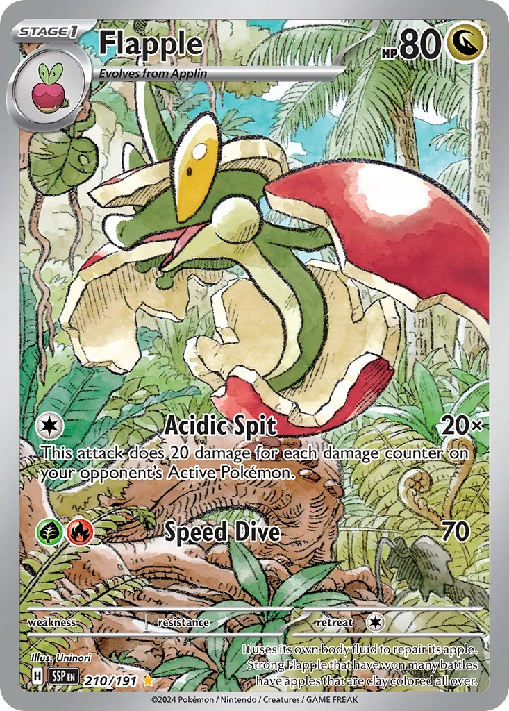 Flapple 210/191 — Surging Sparks (English Pokémon TCG card)