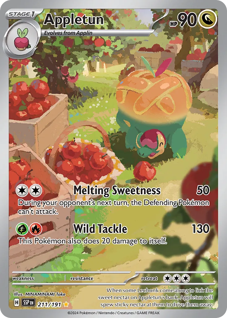 Appletun 211/191 — Surging Sparks (English Pokémon TCG card)