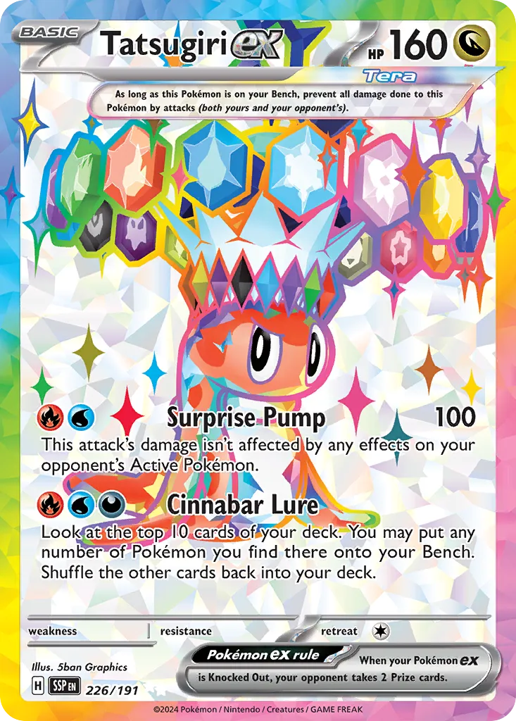 Tatsugiri ex 226/191 — Surging Sparks (English Pokémon TCG card)