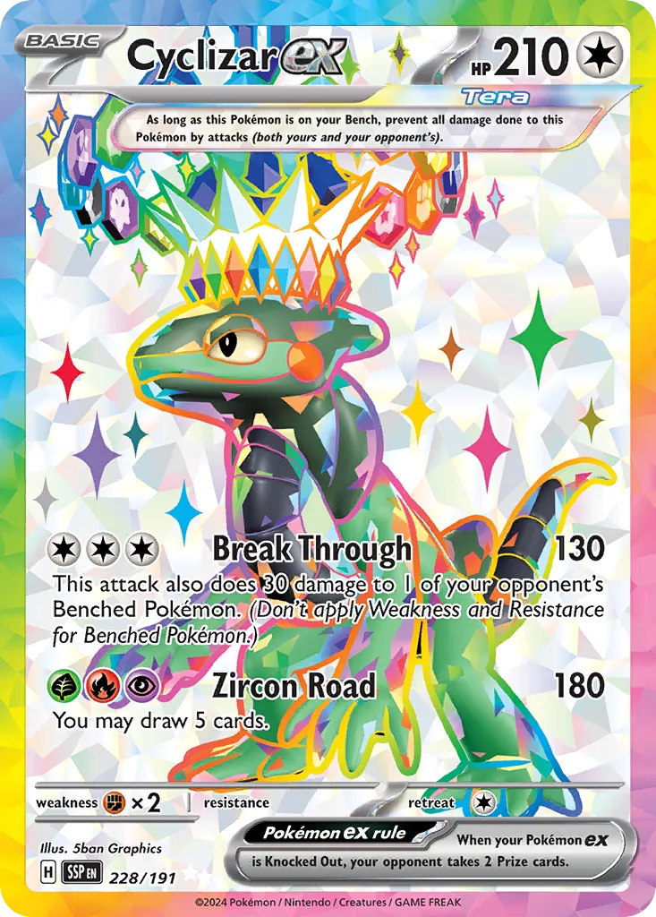 Cyclizar ex 228/191 — Surging Sparks (English Pokémon TCG card)