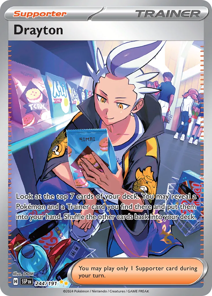 Drayton 244/191 — Surging Sparks (English Pokémon TCG card)