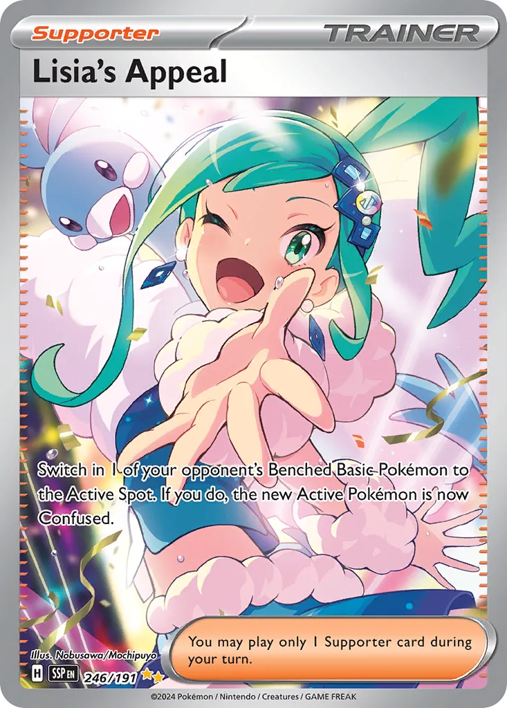 Lisia's Appeal 246/191 — Surging Sparks (English Pokémon TCG card)