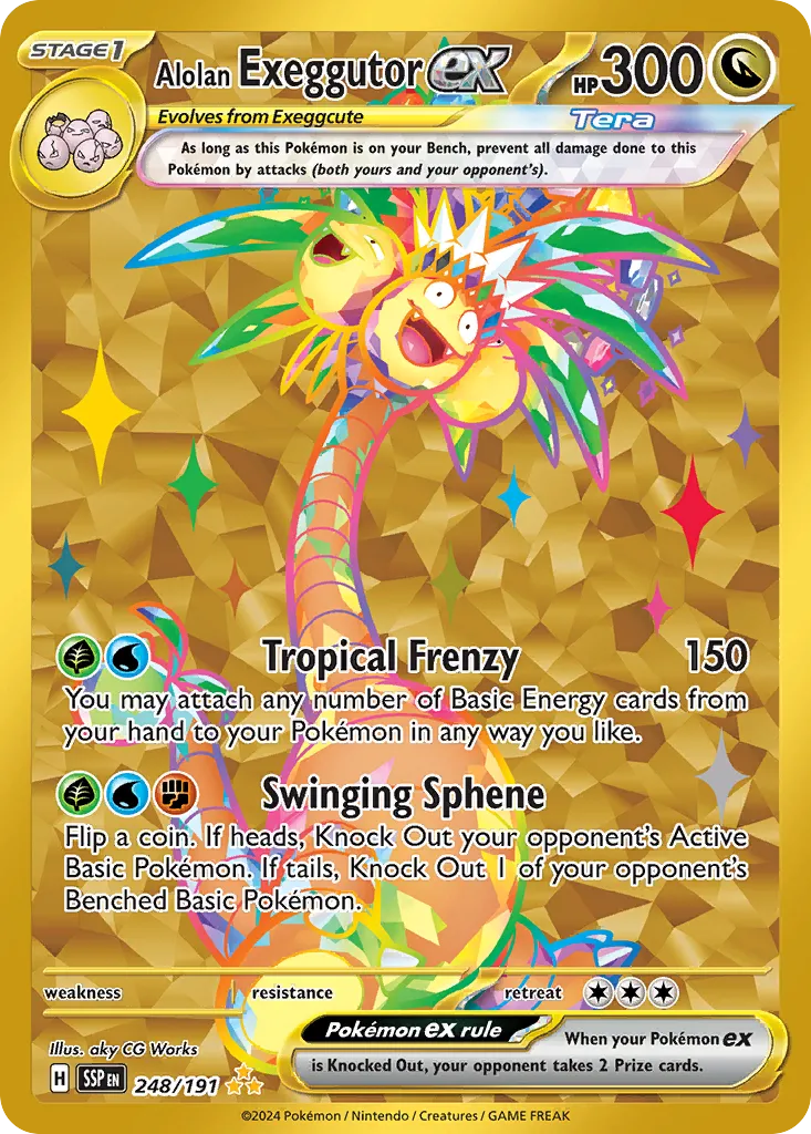 Alolan Exeggutor ex 248/191 — Surging Sparks (English Pokémon TCG card)