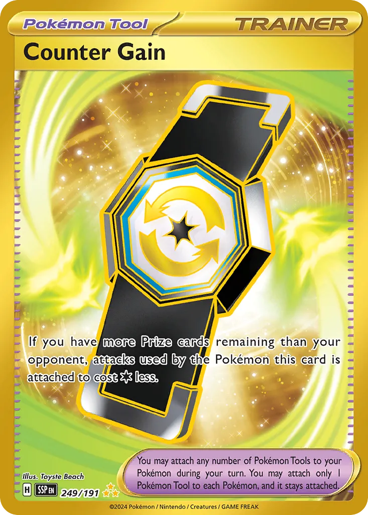 Counter Gain 249/191 — Surging Sparks (English Pokémon TCG card)