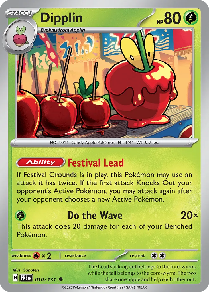 Dipplin 010/131 — Prismatic Evolutions (English Pokémon TCG card)