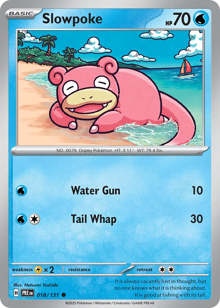 Slowpoke 018/131 — Prismatic Evolutions (English Pokémon TCG card)