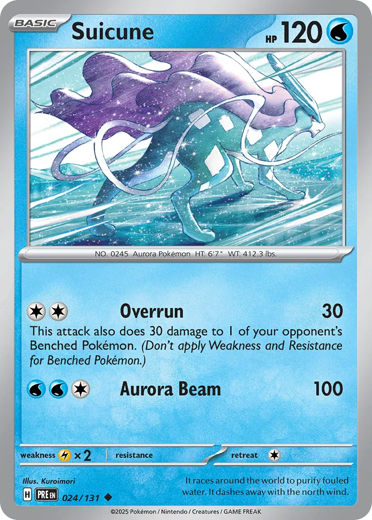 Suicune 024/131 — Prismatic Evolutions (English Pokémon TCG card)