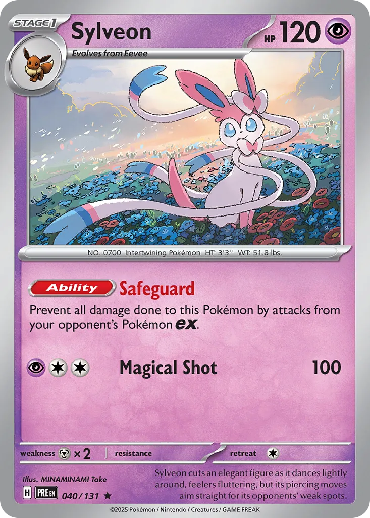 Sylveon 040/131 — Prismatic Evolutions (English Pokémon TCG card)
