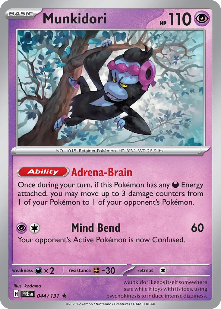 Munkidori 044/131 — Prismatic Evolutions (English Pokémon TCG card)