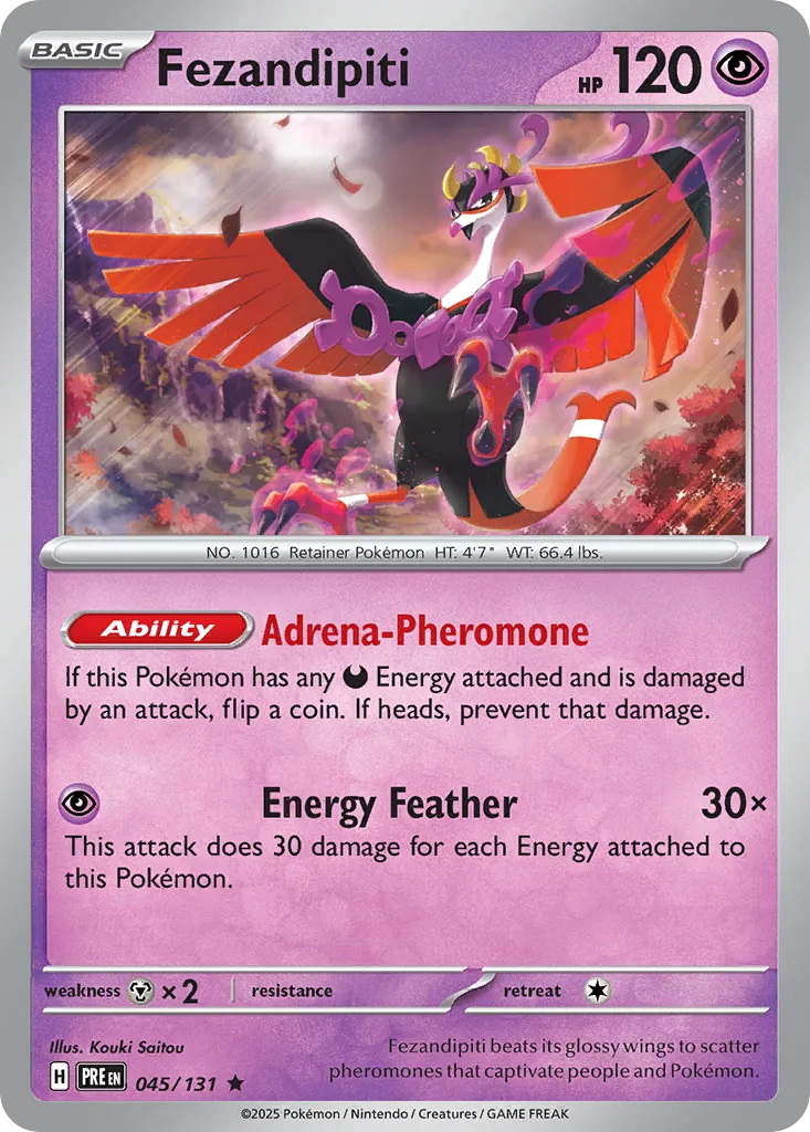Fezandipiti 045/131 — Prismatic Evolutions (English Pokémon TCG card)