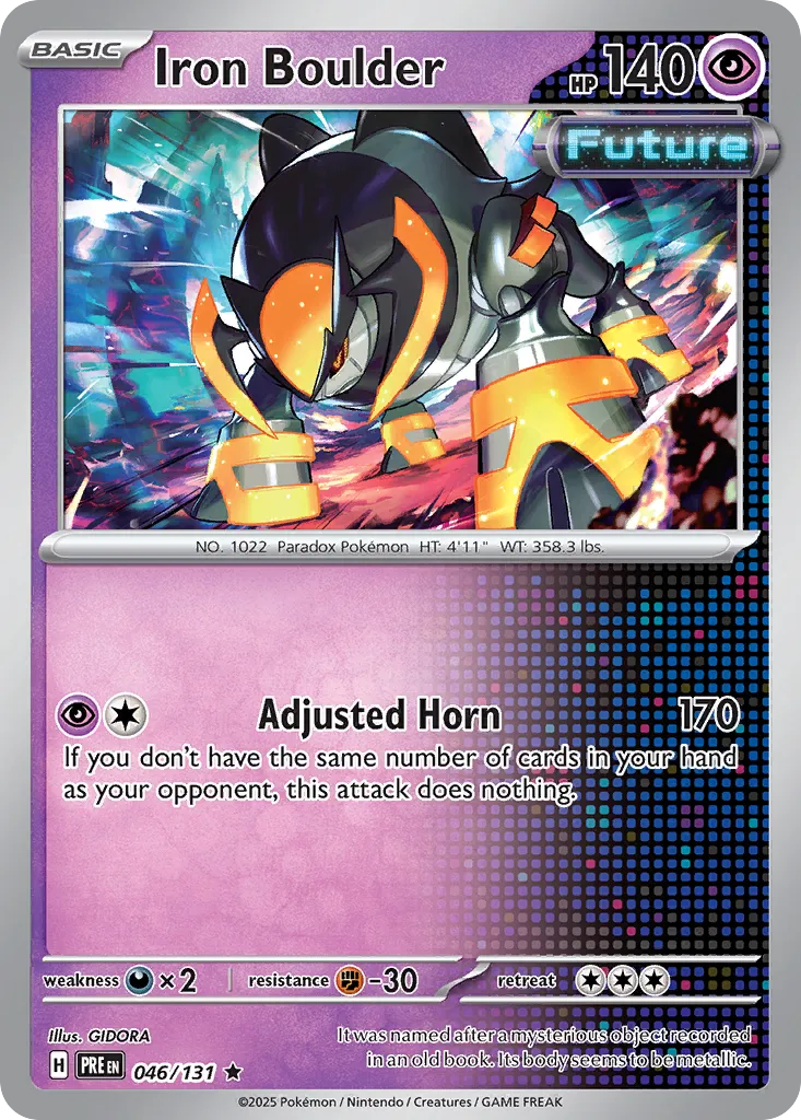 Iron Boulder 046/131 — Prismatic Evolutions (English Pokémon TCG card)